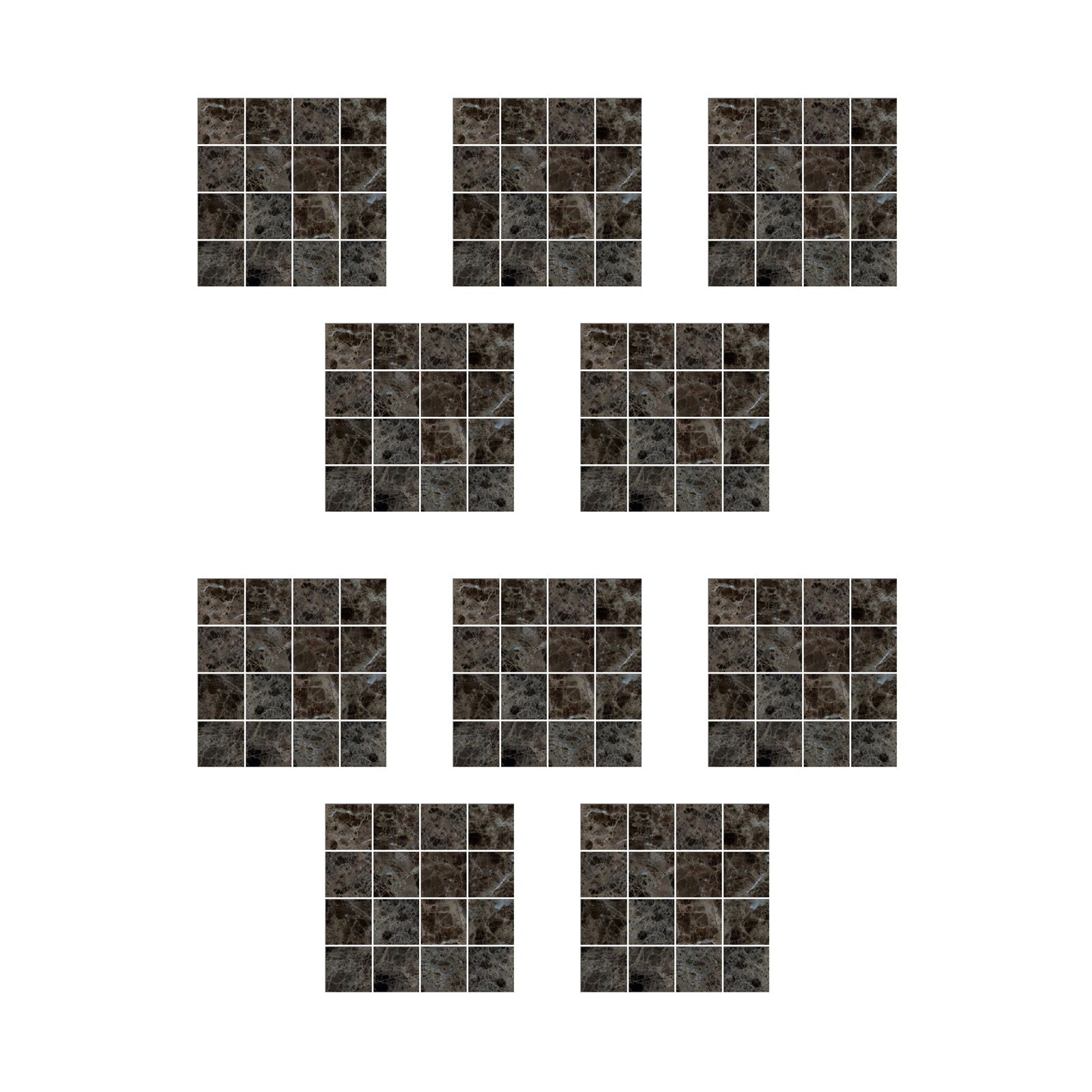 30 #10Pc 3D Kristal Tegel Stickers Diy Waterdichte Zelfklevende Muurstickers Home Decoratie Keuken Woonkamer wc 10x10cm