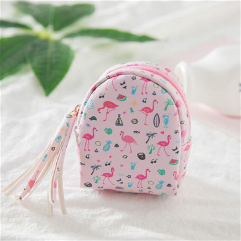 Della Ragazza Delle Donne di Cuoio Piccolo Mini Supporto di Carta Del Raccoglitore Zip Della Borsa Della Moneta di Trasporto Libero Unicorn Borsa Tasti Del Sacchetto Dei Capretti di Natale Regali di Nuovo Anno: 3
