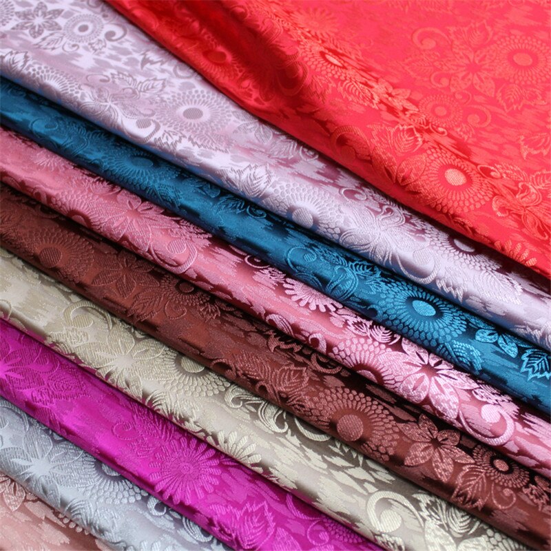 CF943 12 couleurs chinois traditionnel soie brocart tissu chinois mariage vêtements taie d'oreiller tissus bricolage matériaux Textiles de maison