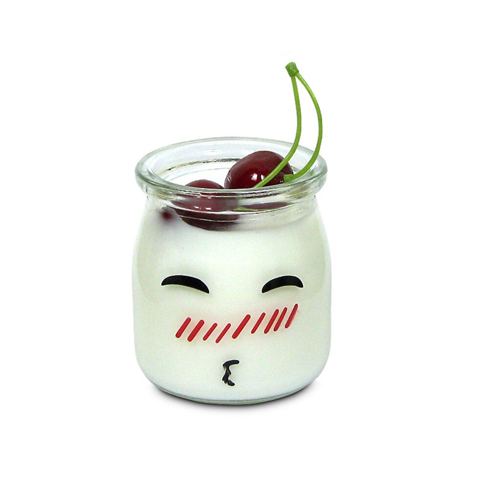 10Pcs 150Ml Mooie Pudding Fles Glas Hittebestendig Yoghurt Containers Melk Cup Gelei Jar Voor Home Shop (Willekeurig Patroon)