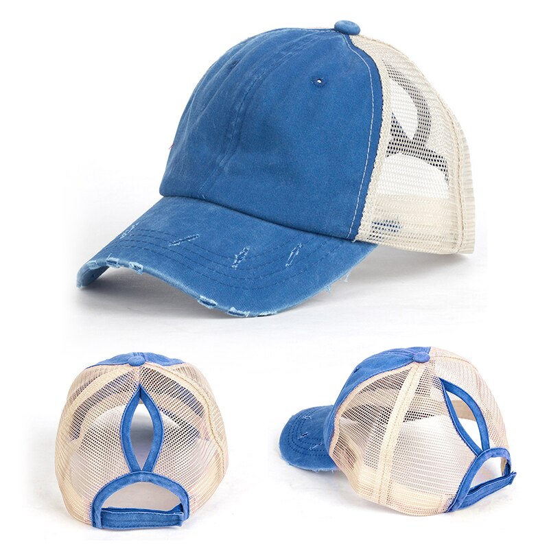 Utomhus sport vandring mössor casual hästsvans baseball mössa kvinnor justerbara snapback paljetter kepsar sommar hattar levererar mössor