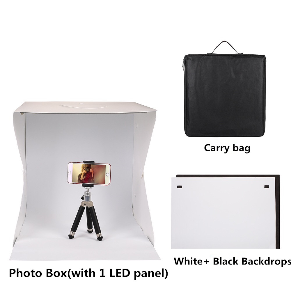 Tabletop 40*40cm Led Light Mini Photo Box Shooting Light Box Softbox Tent Lightbox Soft Box Accessories Lightbox