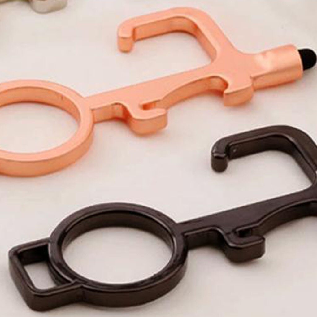 3PC No-Touch Door Opener Elevator Button Contactless Safety Door Opener Door Handle Key Grip Safety Protection Isolation