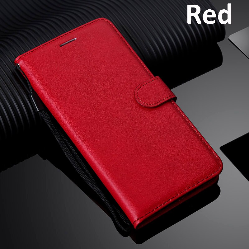 Funda cartera para LG K8 Lte K350 K350E K350N 5,0 "funda de cuero para teléfono para LG K7 bolsa versiones para LG K8 funda sólida: For LG K8 / KTCS-Red