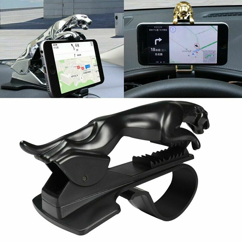Universele Auto Smart Telefoon Houder Luipaard Vorm Panther Stijl Dashboard Mount Clip Mobiele Telefoon Beugel Verstelbare Gps Stand