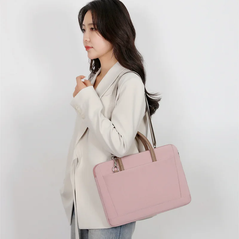 Laptoptas Mouw Beschermhoes Schoudertas voor Macbook Air 13 14 15,6 Inch ASUS Lenovo Dell Xiaomi Huawei Handtas