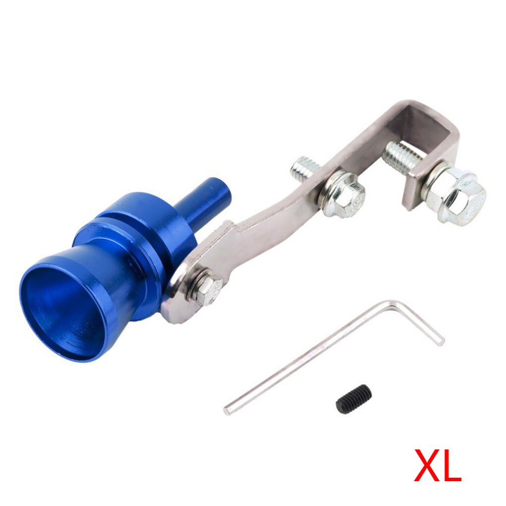Simulador de sonido Universal para coche, Turbo S silbato de sonido/M/L/XL, dispositivo de sintonización de vehículo, tubo de escape, silbato de sonido Turbo para coche: Blue XL