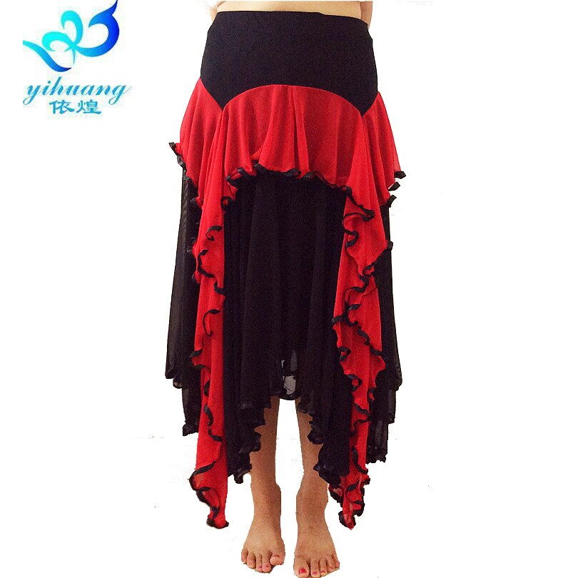 Ballroom Dance Costume Waltz Skirt Modern Standard Latin Salsa Rumba Dancer Skirts for Ladies 5 Colors #2546