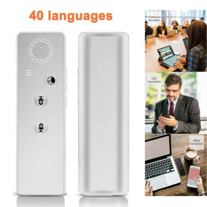 T3 Vertaling Intelligente Vertaler 40 + Talen Instant Voice Pocket Apparaat Smart Instant Real Time Vertaler Wit