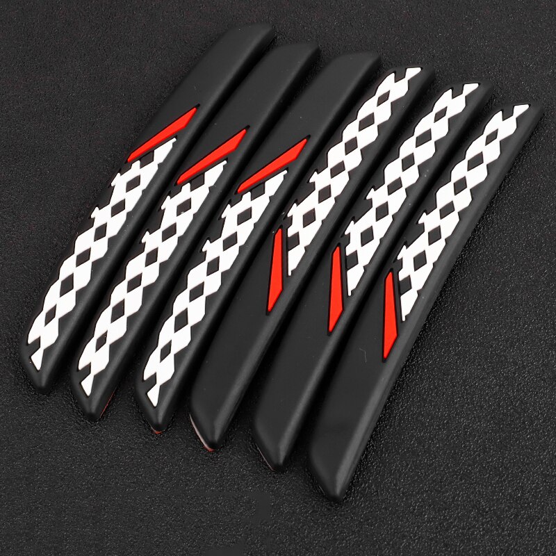 Protector de puerta de coche, 6 uds., para Borde de esquina, Protector de protección de moldura embellecedora, Protector de rayas, barra de Tope de puerta de coche: 12