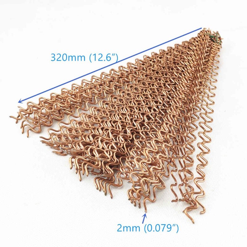 100Pcs Dent Pulling Wave Wiggle Wire 320mm Long 2mm Diameter Car Repair Dent Puller Spot Welding Panel Pulling Wires