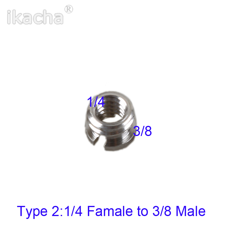 1/4 "zu 3/8" Männlichen zu Weiblichen Gewinde Schraube montieren Adapter Stativ Platte Schraube Für Kamera-Stativ Licht stehen: Typ 2