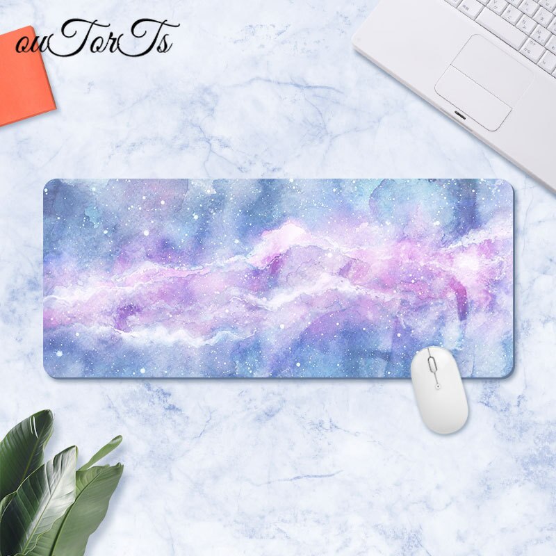 Mouse Pad Gamer Waterproof Large Marble Desk Pad Kawaii Desk Mat Computer Keyboard Table Decoration Cover Gaming Player Mice Mat: 300x800x2mm 26