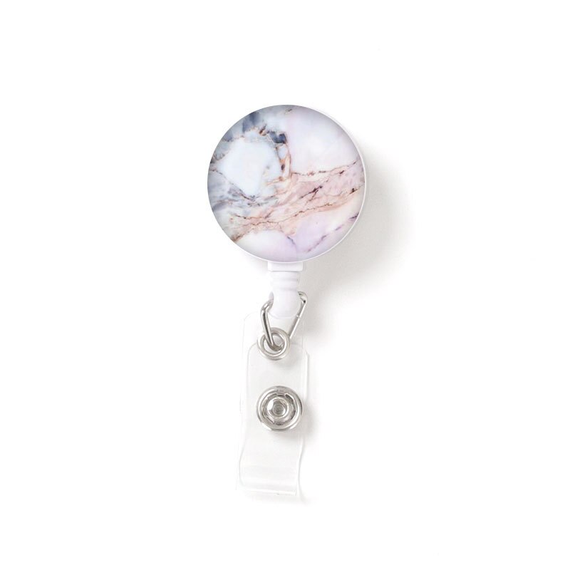 1 Pcs Retractable Badge Reel card Holder Work Name ID Card Badges Key Holder Office Supplies Business Card Holder: 5