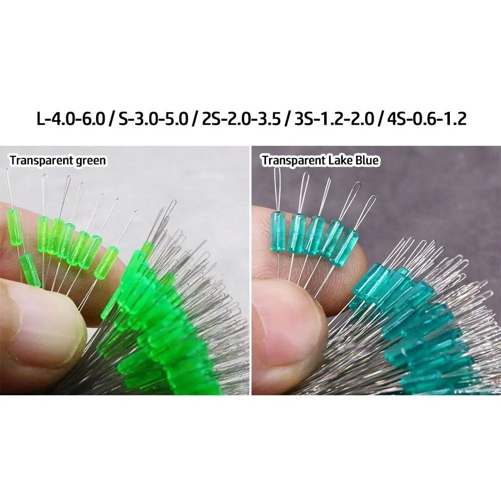 Flotteur Bobber de pêche en silicone, bouchon Space Bean, connecteur de ligne, accessoires de pêche, 5 couleurs, sac de 100 pièces