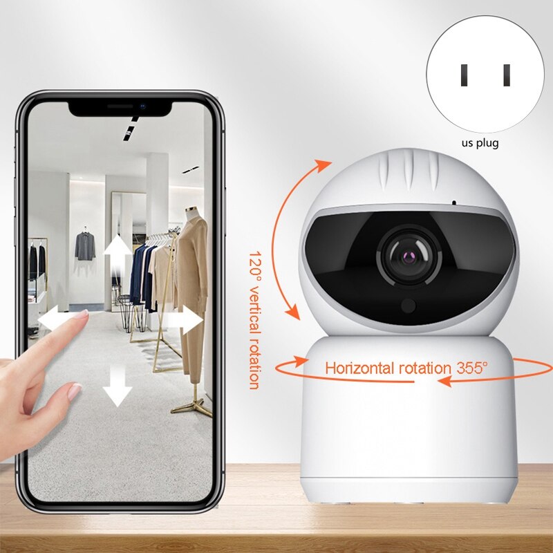 Home Security Camera 1080P HD Indoor Camera Baby Monitor Auto-Cruise Motion Track Remote Control Security System