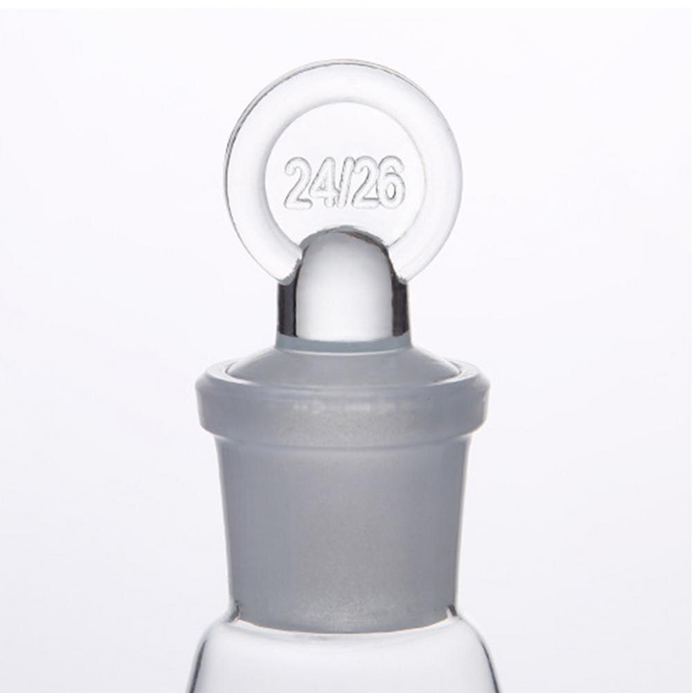 ! Frasco cónico triangular de cristal sin plomo para laboratorio, con tapón, abertura estrecha, 50-1000ml