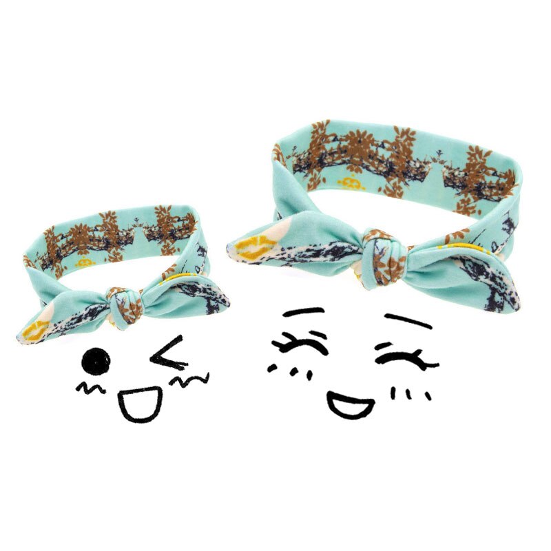 Bandeau de noël pour mère et fille, Turban élastique rouge à carreaux, de noël, 2 pièces/ensemble: 4