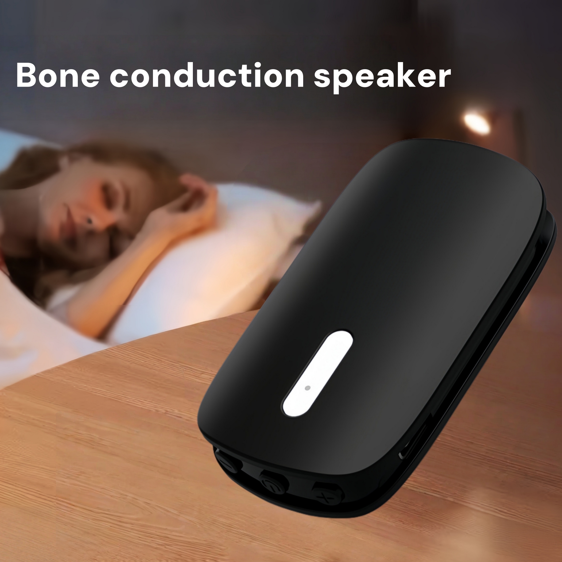 Bluetooth-högtalare, bluetooth 5.49, - sömnhögtalare, benledningshögtalare, tidsinställd sömn, , 72 timmars batteritid, främjar sömn,