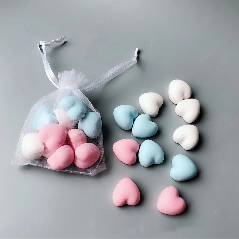 Molde para jabón con forma de corazón, molde de silicona para manualidades, vela de escayola para aromaterapia, moldes para colgantes, herramienta hecha a mano en forma de seifen