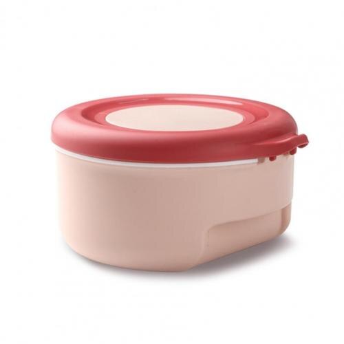 Kruiden Doos 4 Grids Keuken Gadget Pp Koken Bakken Kruiden Opslag Case Voor Keuken Kruiden Jar Opslag Container: Roze