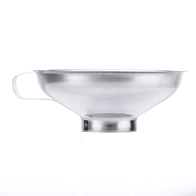 5.7inch Wide Mouth Funnel Stainless Steel Jar Funnel Tool Large With Handle For Kitchen Beans Jar Preserve Pour Transfer Gadget