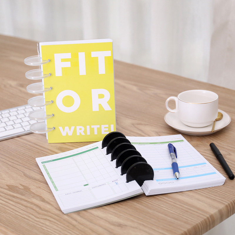 Oversized Black Binding Discs 53mm Loose-leaf Binding Buttons Plastic Ring Disc Notebook Mushroom Hole Discs Binder Buckle
