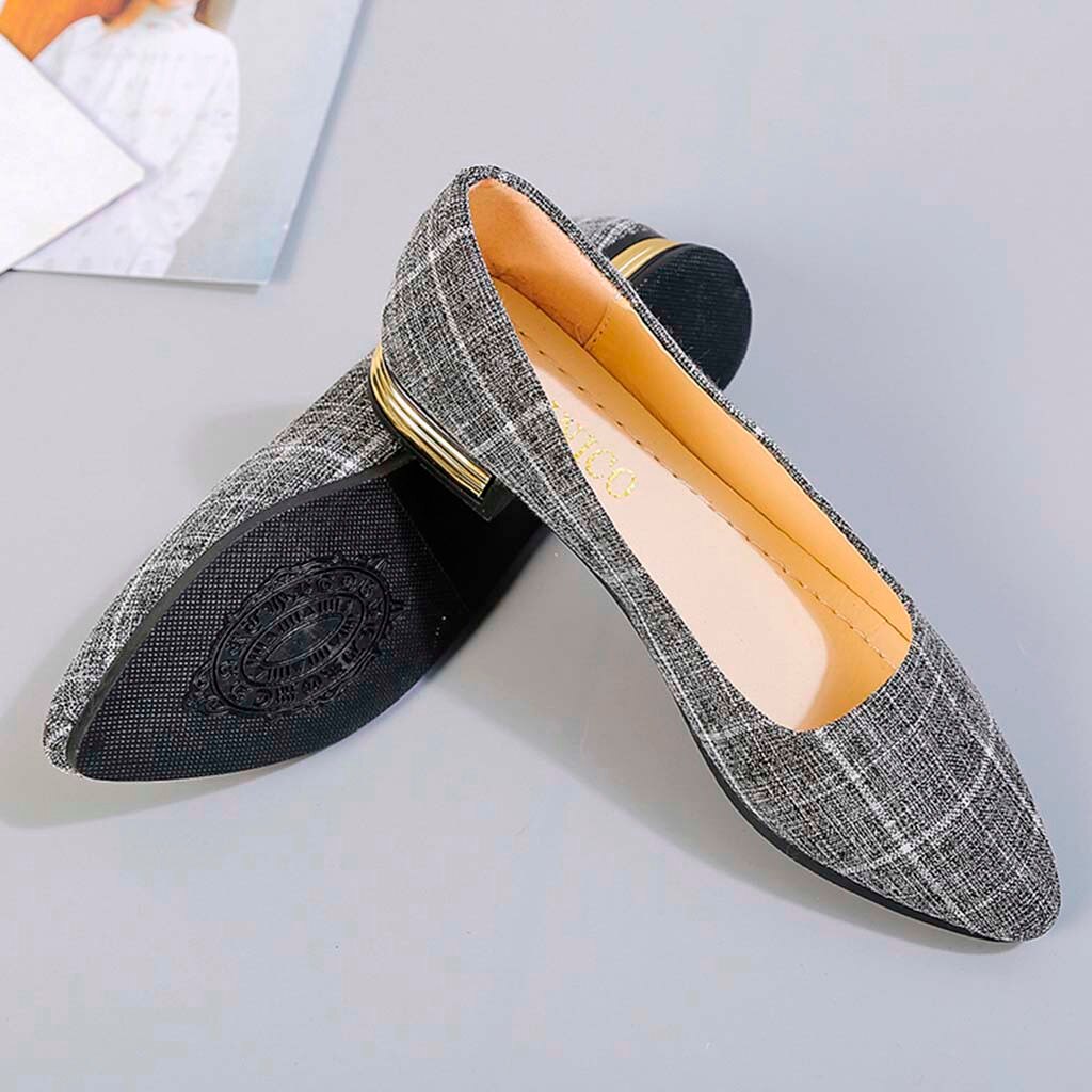Women Flats Slip on Flat Shoes Candy Color Woman Boat Shoes Black Ladies Ballet flats shoes
