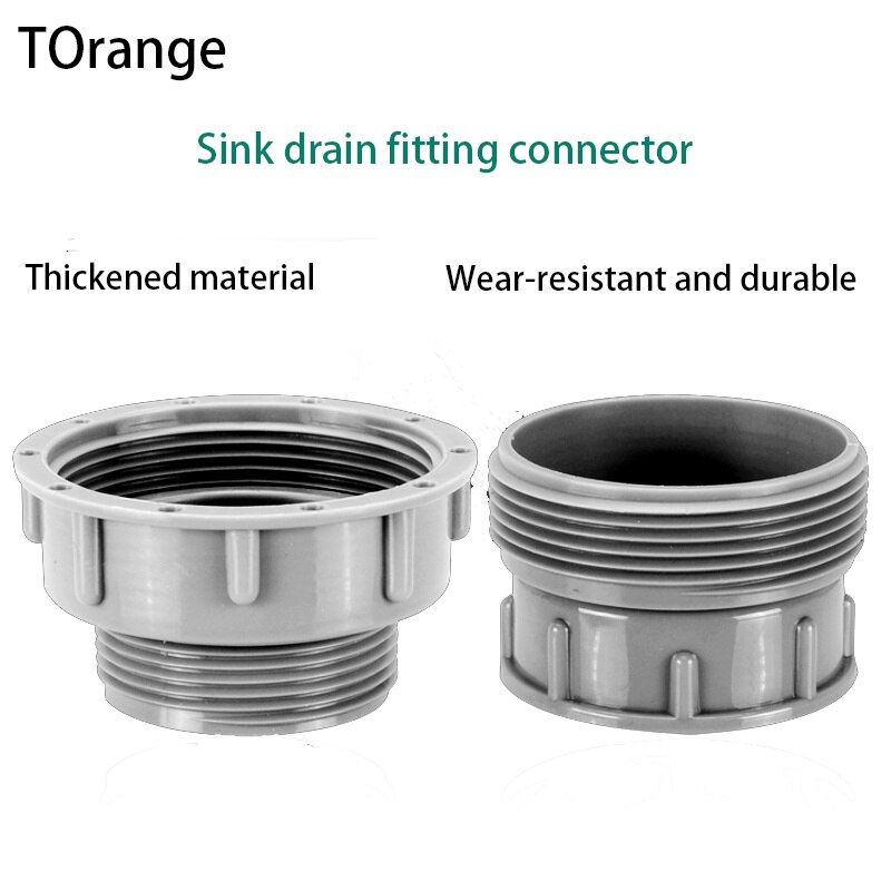 Kitchen Sink Drain Fittings Stainless Steel Dish Basin Sink Drain Pipe Anti-overflow Adapter Connecting Pipe