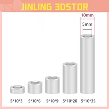 10pcs pièces d'imprimante 3D openbuild entretoise en Aluminium v-slot Isolation colonne pilier séparé quarantaine alésage 5MM Reprap imprimante 3D
