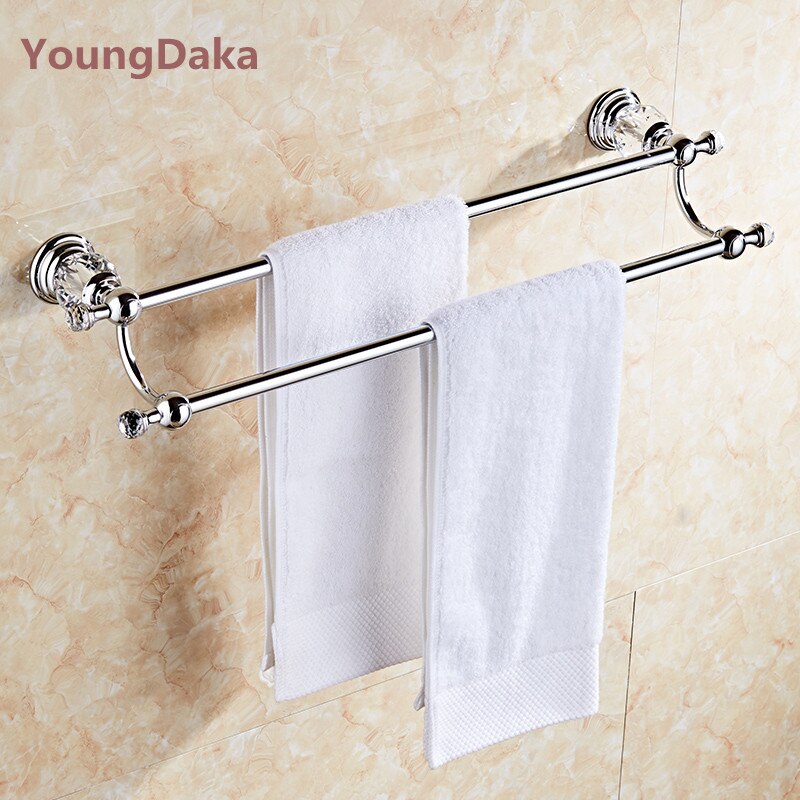 Badeværelse tilbehør krom krystal håndklæde ring toiletpapir holder kopholder håndklæde bar morgenkåbe sanitetsartikler suite
