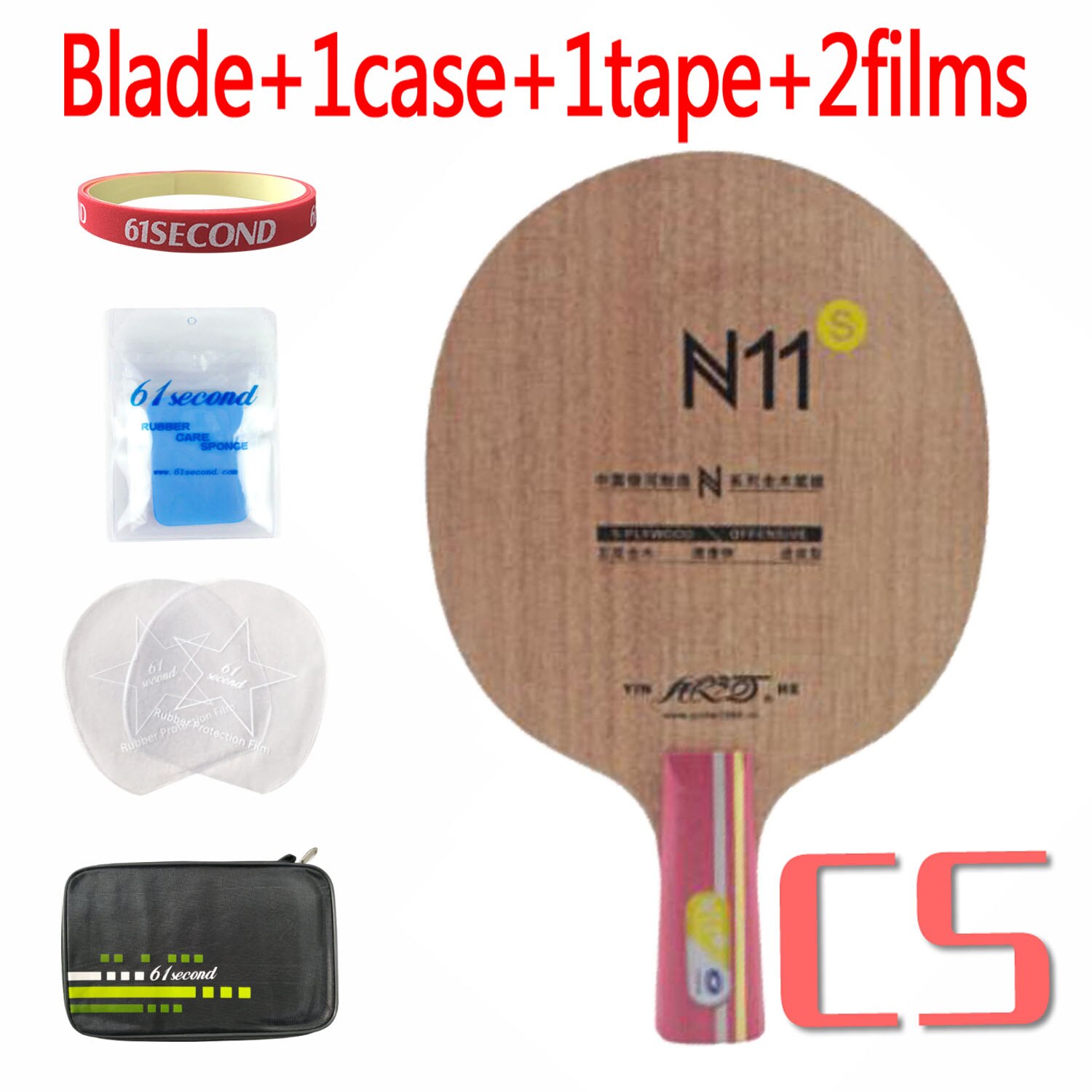 Galaxy Milky Way Yinhe Blade N11s N 11s N-11s OFFENSIVE for Table Tennis Racket Balls Racquet Sports Shakehand: CS with FM case