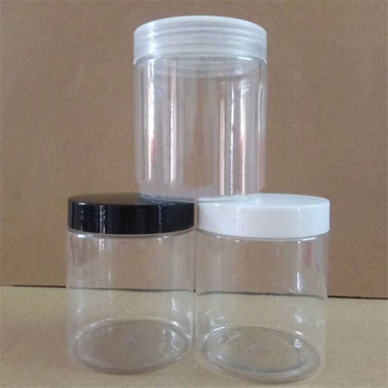 10/30/50 stuks doorzichtige plastic potjes met plastic deksels, lege cosmetische verpakkingen, make-updoosjes, reisflessen 200ml 250ml