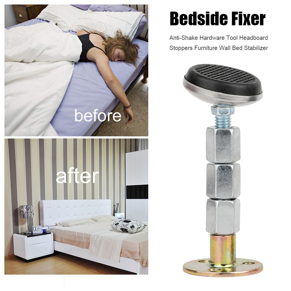 Bed Frame Anti-Shake Hardware Fixer Tool Verstelbare Schroefdraad Hoofdeinde Stoppers Meubels Vaste Beugel Muur Bed Stabilisator