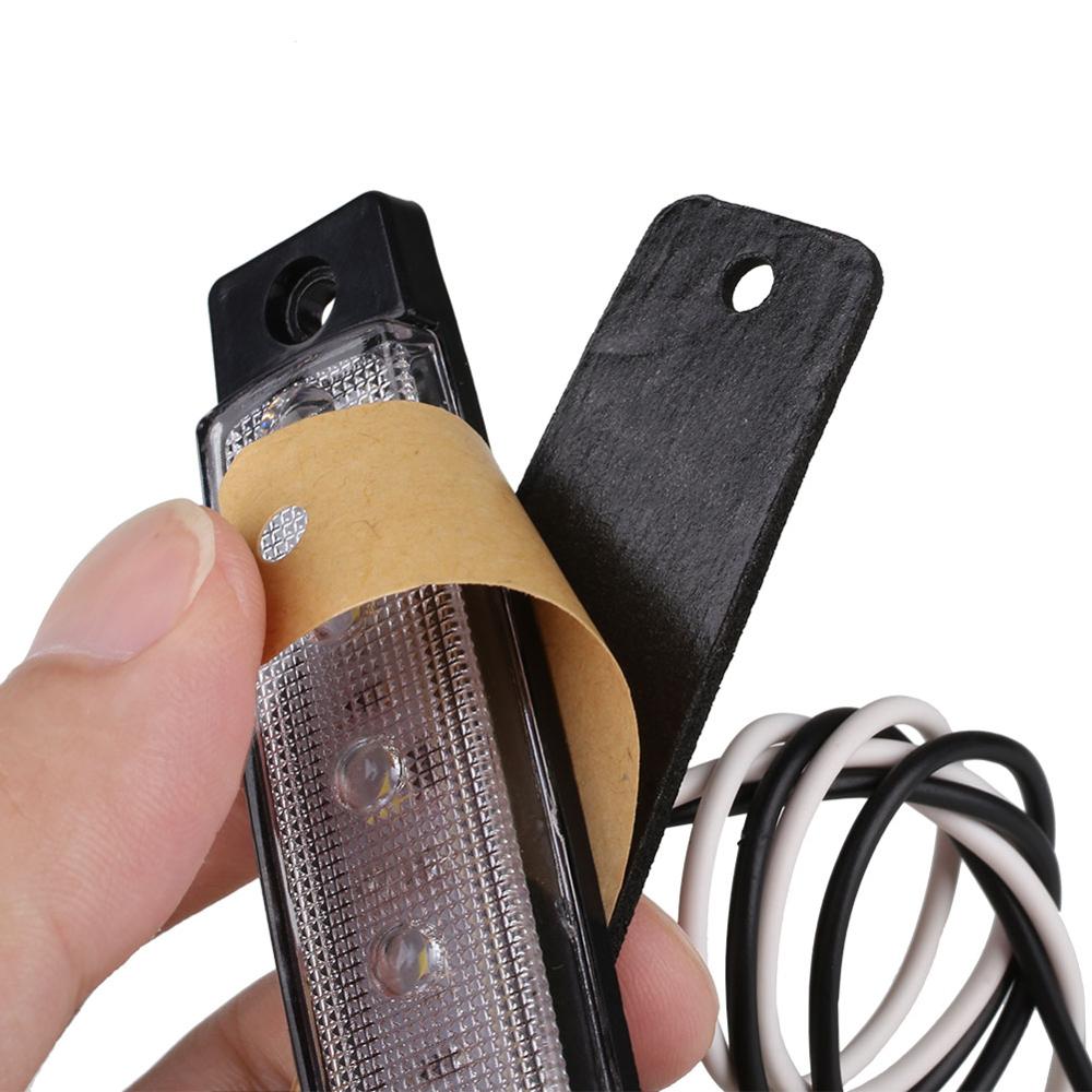 Truck LED 24v Trailer Lights 6led rear tail side marker light taillights white lorry truck led light