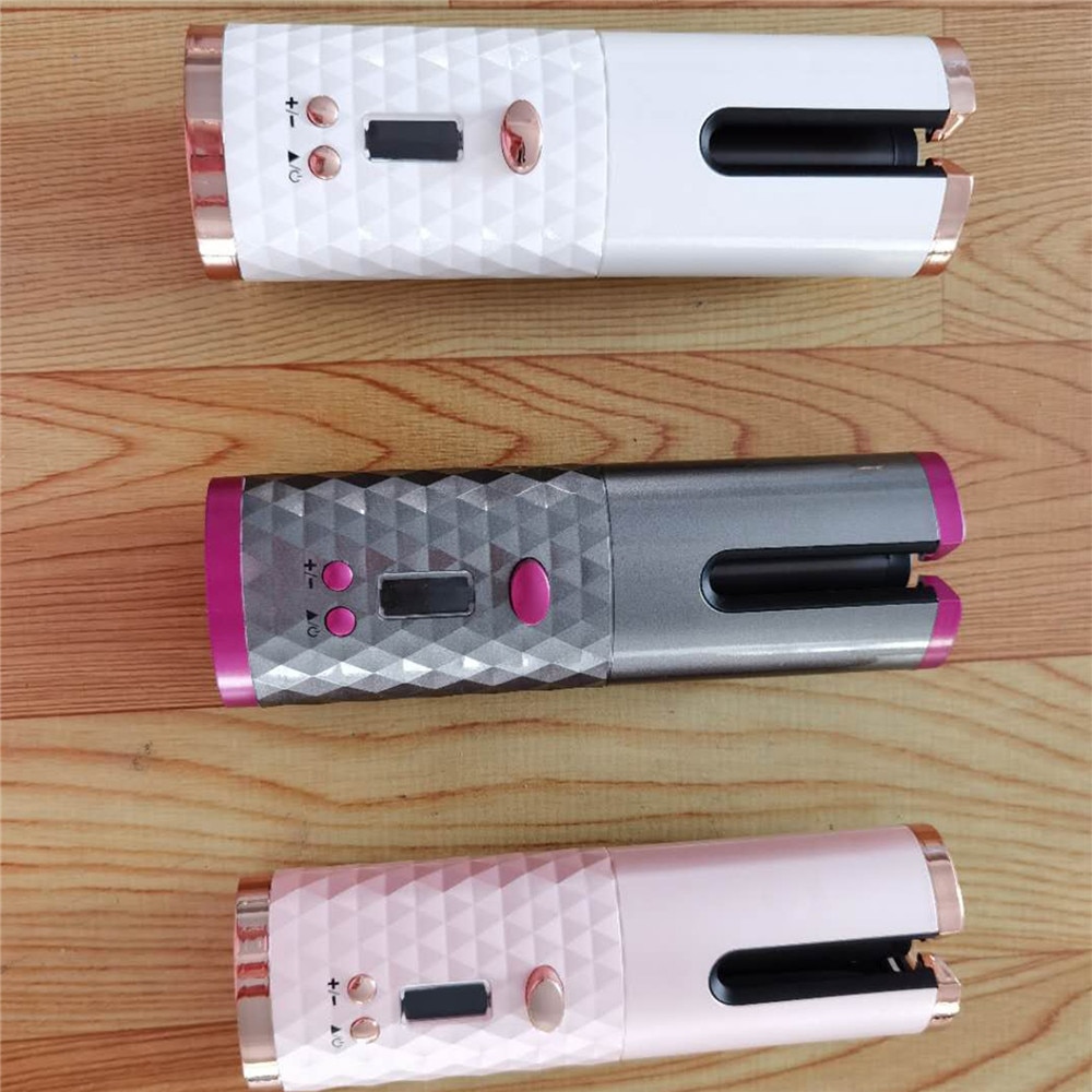 Krultang automatisch roterende haarkrultang multifunctionele krultang usb oplaadbare krultang voor thuisgebruik en reizen