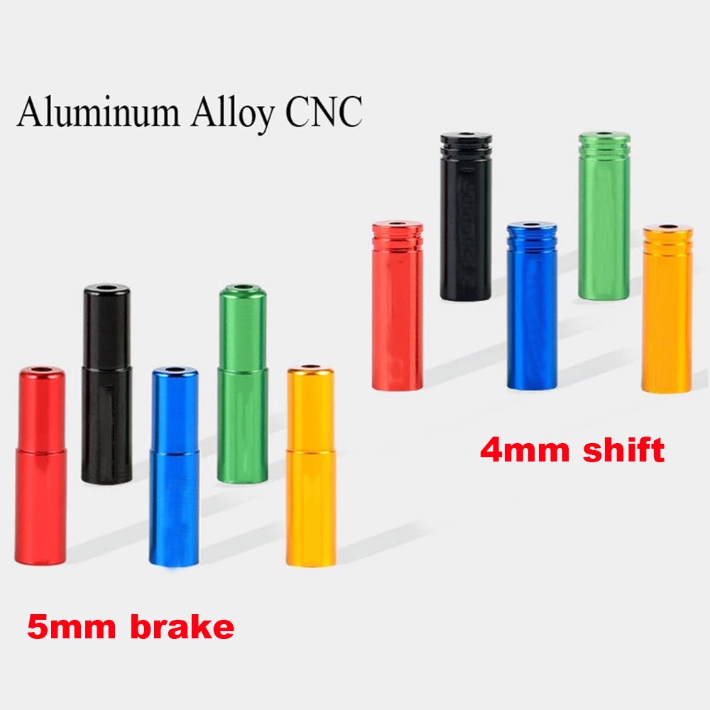 10 pcs Mountain Bike Shell Ferrules Crimping Bicycle Accessories Bicycle Gear Lever Cable end Tip Cover Brake Cable Cover