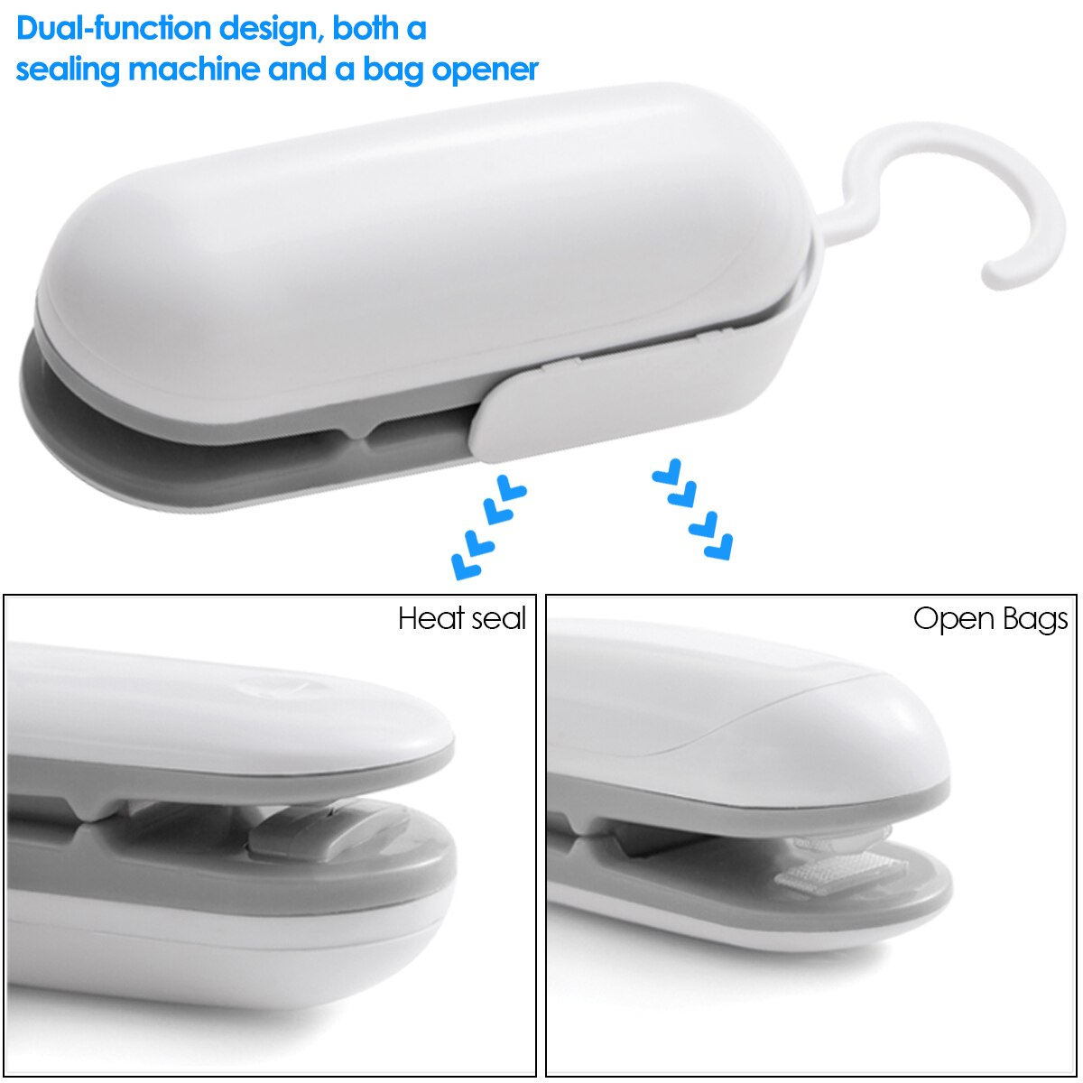 mini maszynka robić szczelnego zamykania zgrzewarka worków 2 w 1 przenośna torba kuter zgrzewarka robić toreb plastikowych przechowywanie żywności materiały robić przechowywania w domu