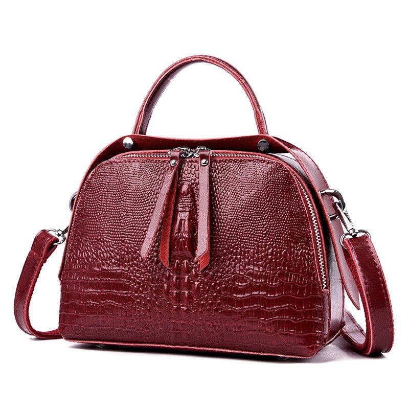 2021 de comércio exterior bolsa feminina marca luxo crocodilo padrão bolsa moda europeia e americana versátil um ombro