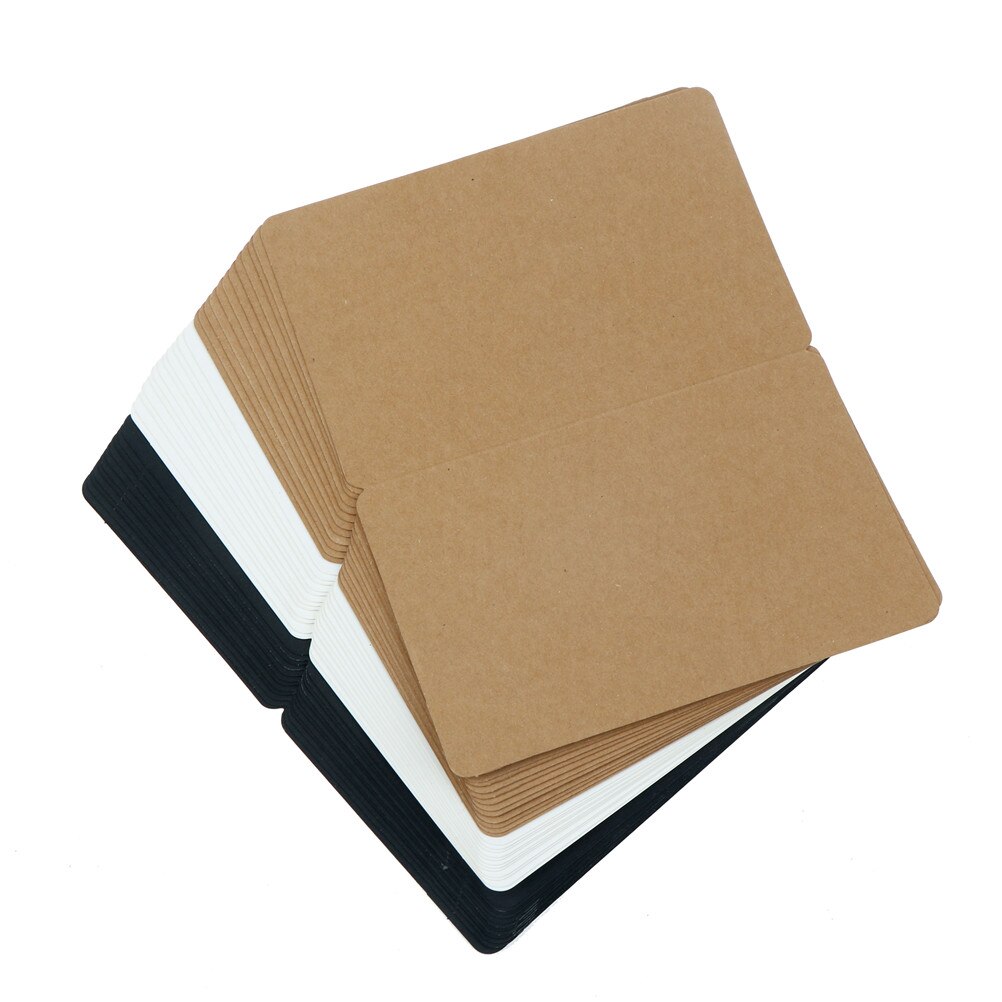 12Sheets Greeting Card Kraft Paper Postcard Vintage Blank Postcards DIY Hand Painted Graffiti Message Card 18.7*15cm