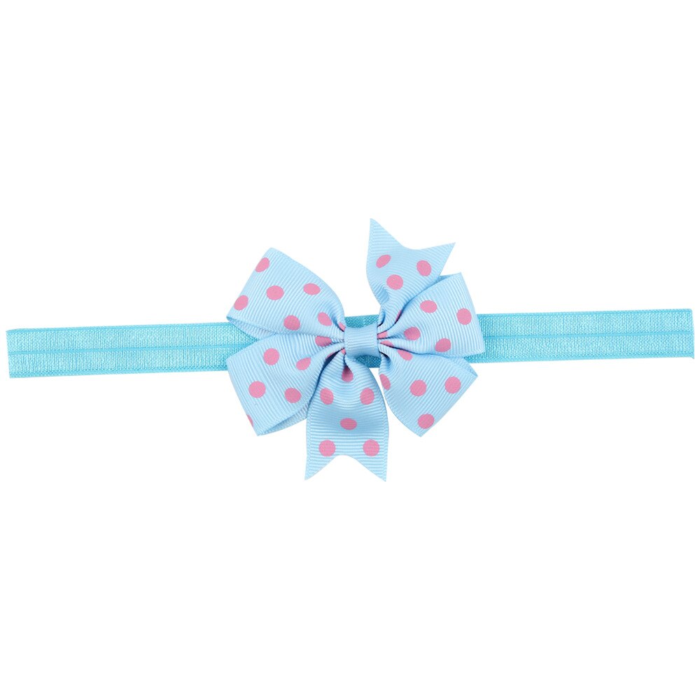 Bébé fille bandeau infantile cheveux accessoires tissu bande -né chapeaux Dot headwrap bambins pansement ruban arcs diadème: 8