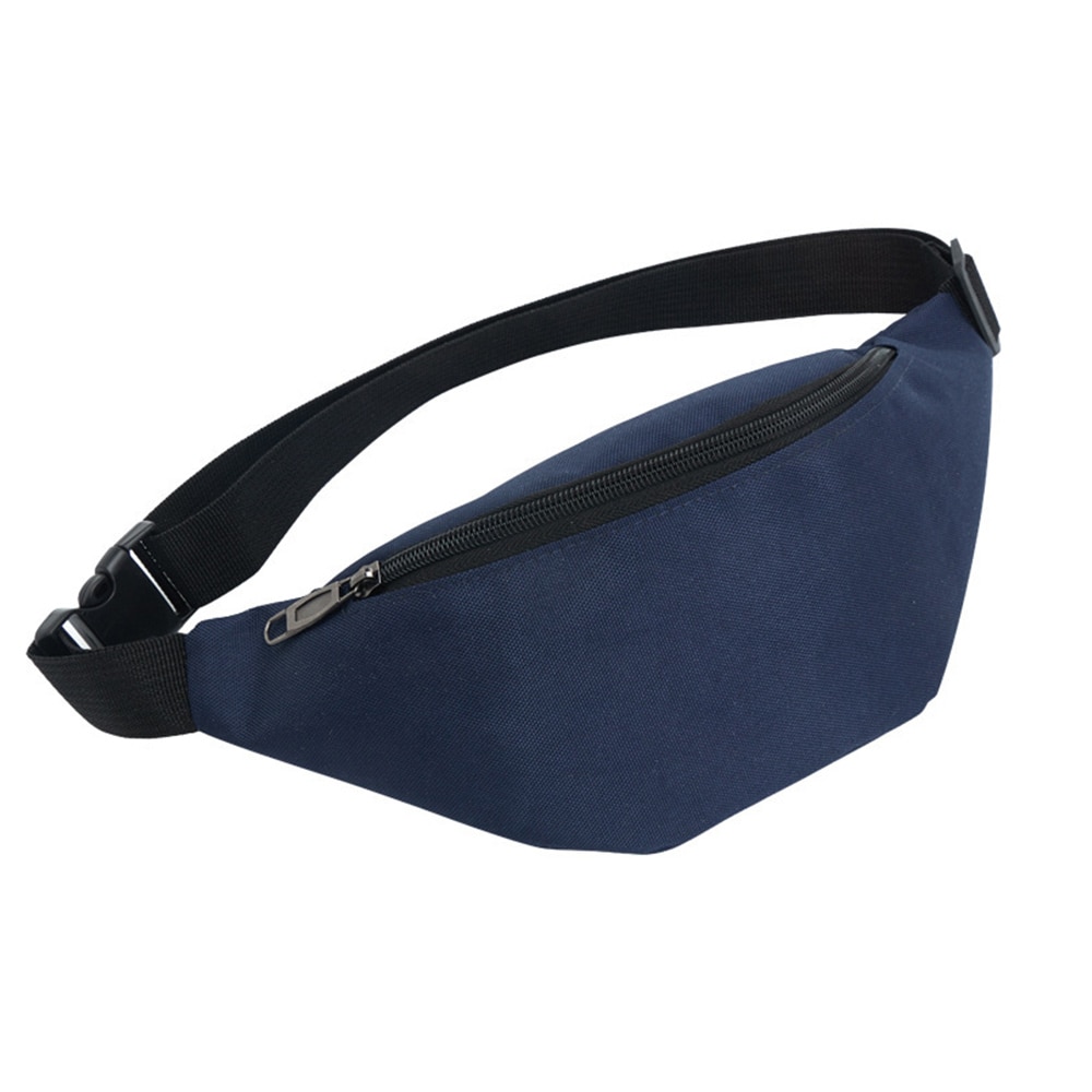 Frauen Fanny Pack Taille Tasche Männer Oxford Bum Taschen Leichte Hüfte Crossbody Brust Packs Sling Tasche Mit Zipper Taschen Für reise: Dark-Blue