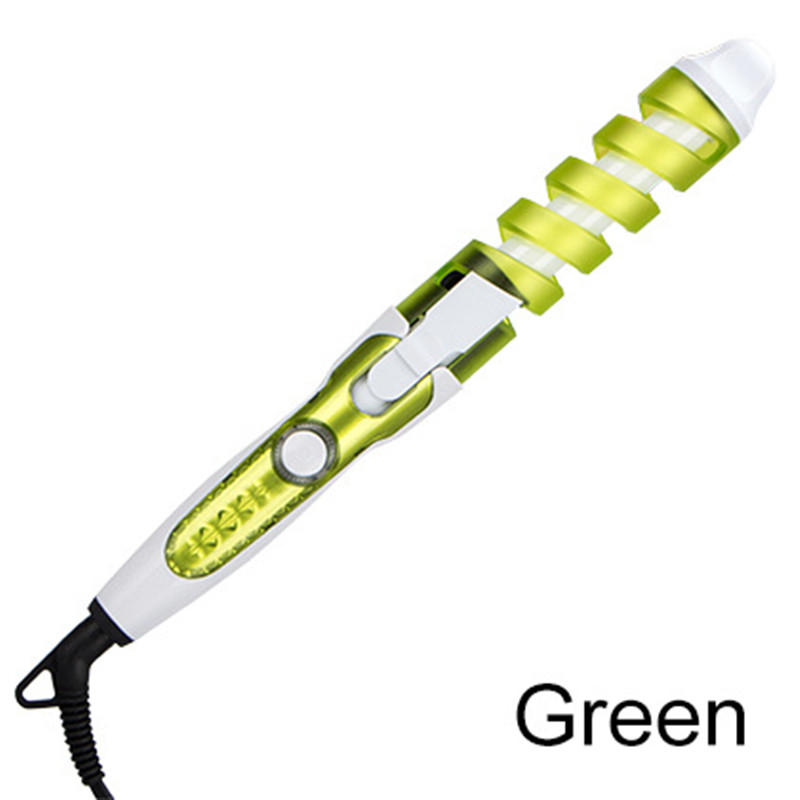 Magic for Rizador DE Pelo curl hair tools with roller screw curling iron Taylor: light green / us