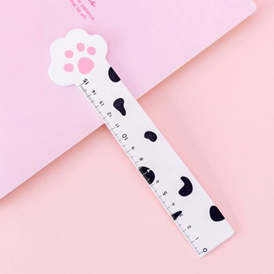 Claw Ruler 15cm Cartoon Cat Claw Wooden Ruler Straight Ruler ... – Grandado