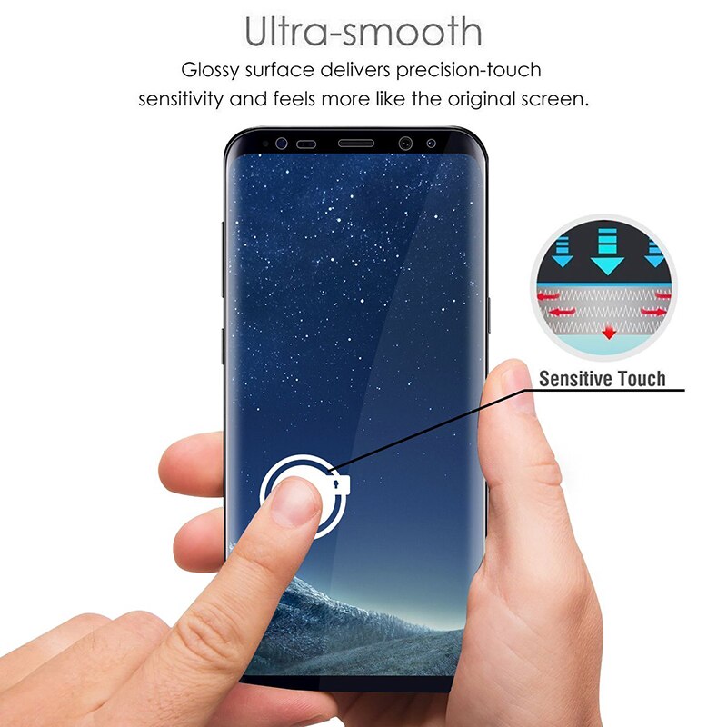 9D Volledige Gebogen Gehard Glas Voor Samsung Galaxy S8 S9 Plus Note 9 8 Screen Protector S10 Plus Voor Samsung beschermende Film