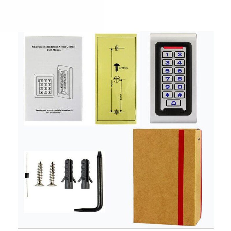 Security card readers 125khz access control keypad PIN entry wiegand proximity RFID reader