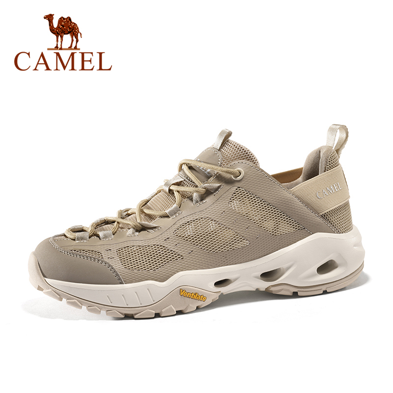CAMEL-zapatos de pesca para hombre, calzado deportivo de malla transpirable, antideslizante, de secado rápido, para agua de Wading