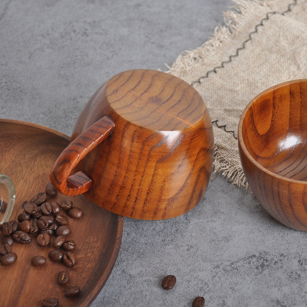 Tazas de bambú para beber café, cerveza, taza de té de viaje, botella de agua para el hogar hecha a mano,