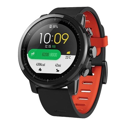 Für Original Xiaomi Huami Amazfit Stratos 3 2 2 S/Für amazfit tempo armband armband smart watch band 22mm weiche silikon Armband: black orange red