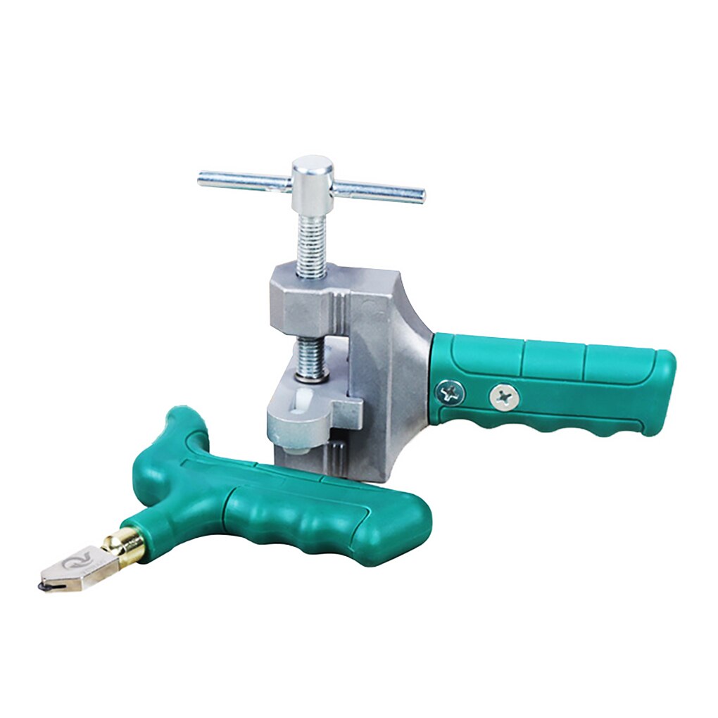 High-Strength Ceramic Tile Glass Cutter Tile Handheld Multi-Function Portable Opener Home Glass Cutter Diamond Cutting Hand Tool: Green